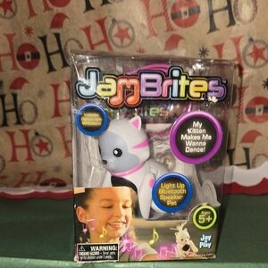 Jam Brites Light-Up Speaker Pet - Gray and Pink